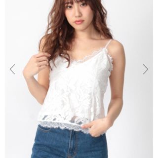 セシルマクビー(CECIL McBEE)のCECIL McBEE☆最新☆新品☆レースキャミ☆ホワイト☆(キャミソール)