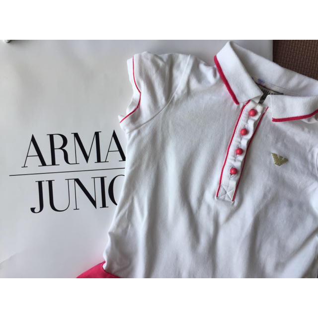 ARMANI JUNIOR(アルマーニ ジュニア)のアルマーニ 子供服 女の子 ワンピース 82 80 キッズ/ベビー/マタニティのベビー服(~85cm)(ワンピース)の商品写真