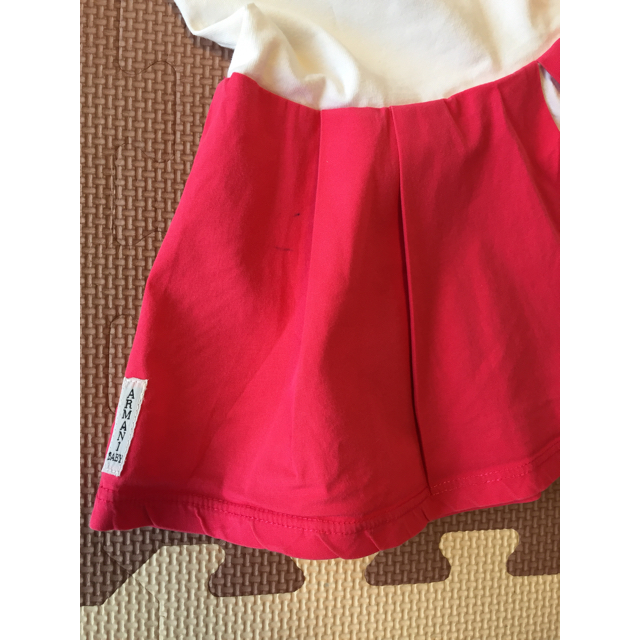 ARMANI JUNIOR(アルマーニ ジュニア)のアルマーニ 子供服 女の子 ワンピース 82 80 キッズ/ベビー/マタニティのベビー服(~85cm)(ワンピース)の商品写真