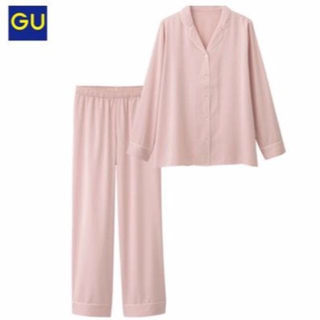 ジーユー(GU)の新品！GUタグ付ピンクパジャマS長袖上下セット(パジャマ)