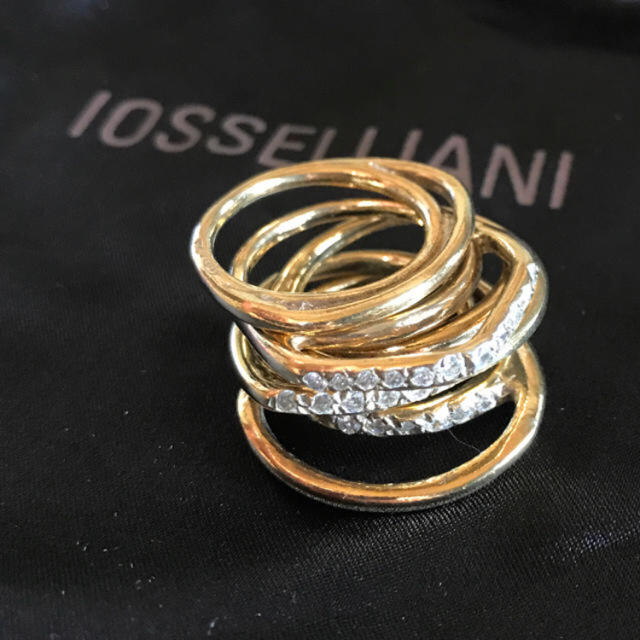 IOSSELLIANI(イオッセリアーニ)の❃値下げ❃IOSSELLIANI ジルコニアパズルリング 5連リング レディースのアクセサリー(リング(指輪))の商品写真