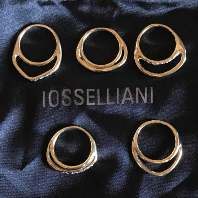 IOSSELLIANI(イオッセリアーニ)の❃値下げ❃IOSSELLIANI ジルコニアパズルリング 5連リング レディースのアクセサリー(リング(指輪))の商品写真