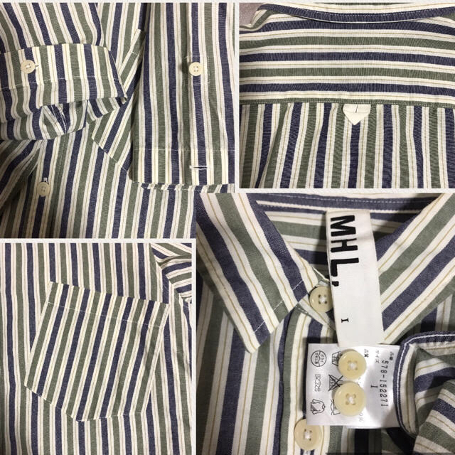 MARGARET HOWELL(マーガレットハウエル)のMHL ストライプシャツ ブラウス レディースのトップス(シャツ/ブラウス(半袖/袖なし))の商品写真