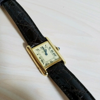 カルティエ(Cartier)のCartier マスト タンク アイボリー アンティーク(腕時計)
