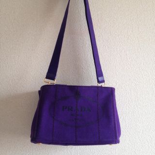 プラダ(PRADA)の値下げ◆正規品◆  美品！  プラダ  カナパ  Ｓ  パープル  viola(トートバッグ)