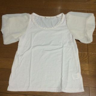 マジェスティックレゴン(MAJESTIC LEGON)のビジュー付き Tシャツ(Tシャツ(半袖/袖なし))