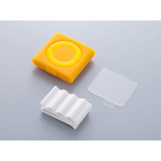 iPod shuffle（4th）専用シリコンケース オレンジ(ポータブルプレーヤー)