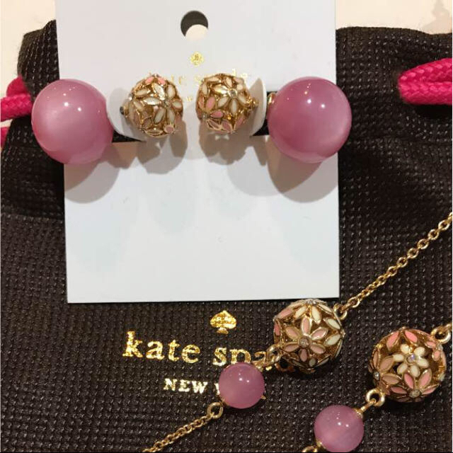 kate spade new york(ケイトスペードニューヨーク)のケイトスペード ピアス ネックレス セット レディースのアクセサリー(ピアス)の商品写真