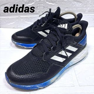アディダス スニーカー 23.5 ジュニア キッズ 運動靴 ランニング ネイビー