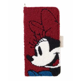 ディズニー(Disney)のiPhone7/6s/6 対応 サガラ刺繍カバー ミニーマウス(iPhoneケース)