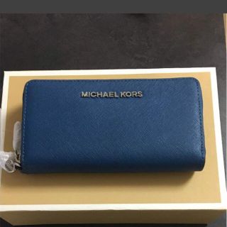 マイケルコース(Michael Kors)のマイケルコース 【未使用】長財布（青）(財布)