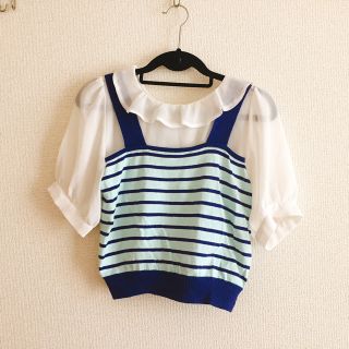 ダブルクローゼット(w closet)の【Sさん専用】w closet ブラウス(シャツ/ブラウス(半袖/袖なし))