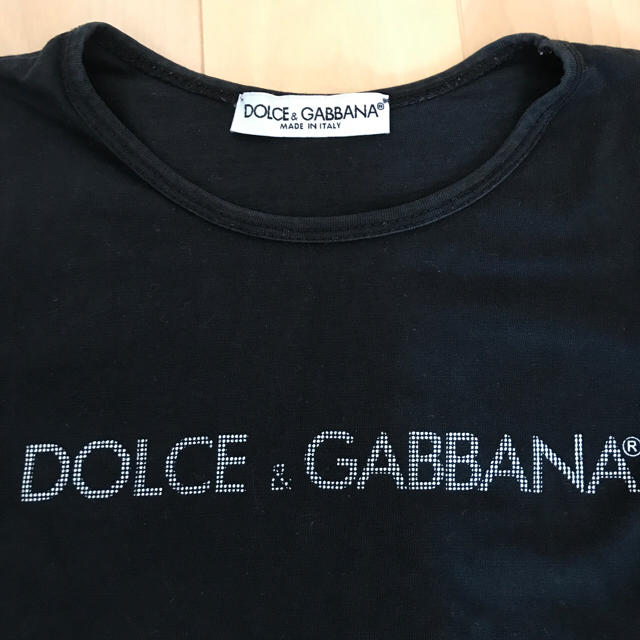 DOLCE&GABBANA(ドルチェアンドガッバーナ)のDOLCE&GABBANAドルチェ＆ガッバーナ ロゴTシャツ（サイズＭ） レディースのトップス(Tシャツ(半袖/袖なし))の商品写真