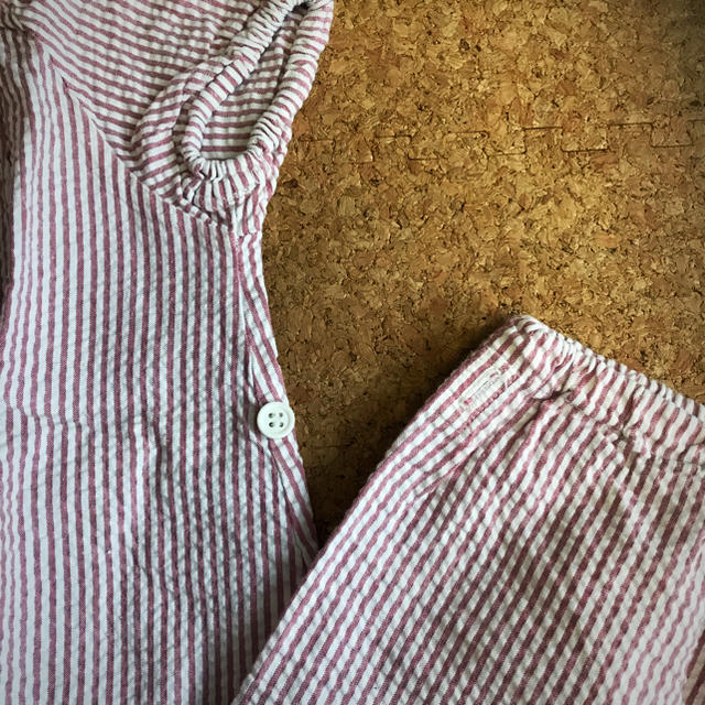 MUJI (無印良品)(ムジルシリョウヒン)のサッカー生地パジャマ  キッズ/ベビー/マタニティのベビー服(~85cm)(パジャマ)の商品写真