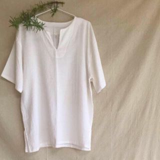 ビームス(BEAMS)の新品✨クルタ 半袖 シャツ コットン【 薄手 】【 M 】メンズ 男女オッケー✨(Tシャツ/カットソー(半袖/袖なし))