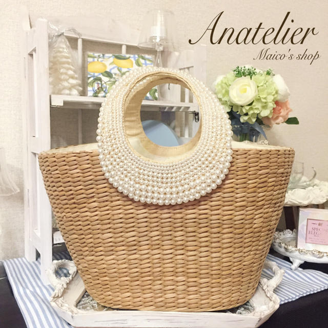 ほぼ未使用♡anatelier♡定番人気パールハンドバッグ