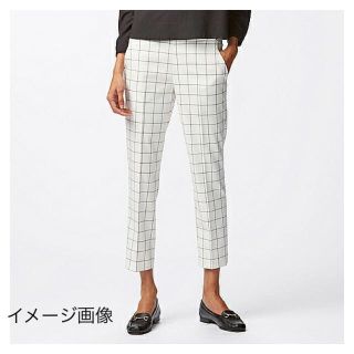 ユニクロ(UNIQLO)の【美品✨】UNIQLO チェック柄 アンクルパンツ(クロップドパンツ)