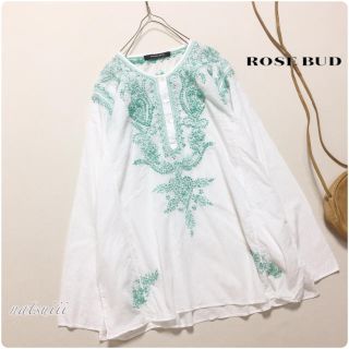 ローズバッド(ROSE BUD)のROSE BUD エスニック風 刺繍 プルオーバー ブラウス(シャツ/ブラウス(長袖/七分))