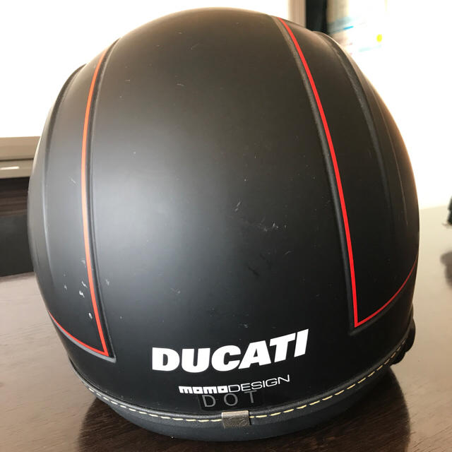 MOMO DESIGNジェットヘルメットスモークシールドセットDUCATIモデル