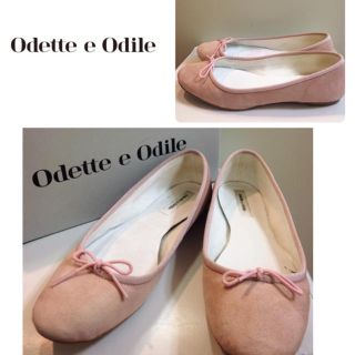 オデットエオディール(Odette e Odile)のオディットエオディール♡ベビーピンク スエード バレエ パンプス♡(ハイヒール/パンプス)