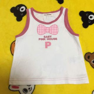 ピンクハウス(PINK HOUSE)の美品ピンクハウス Tシャツ ノースリーブ タンクトップ 80cm(タンクトップ/キャミソール)