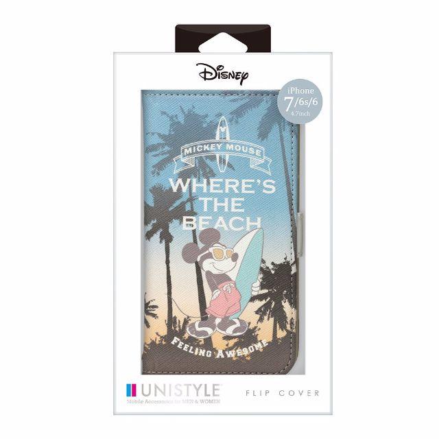 Disney(ディズニー)のiPhone7/6s/6 手帳カバー ミッキーマウス / ブルー スマホ/家電/カメラのスマホアクセサリー(iPhoneケース)の商品写真