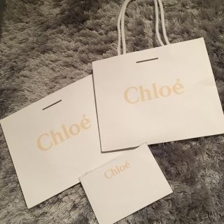 クロエ(Chloe)の未使用新品✈︎chloe ショッパー&メッセージカード セット(ショップ袋)