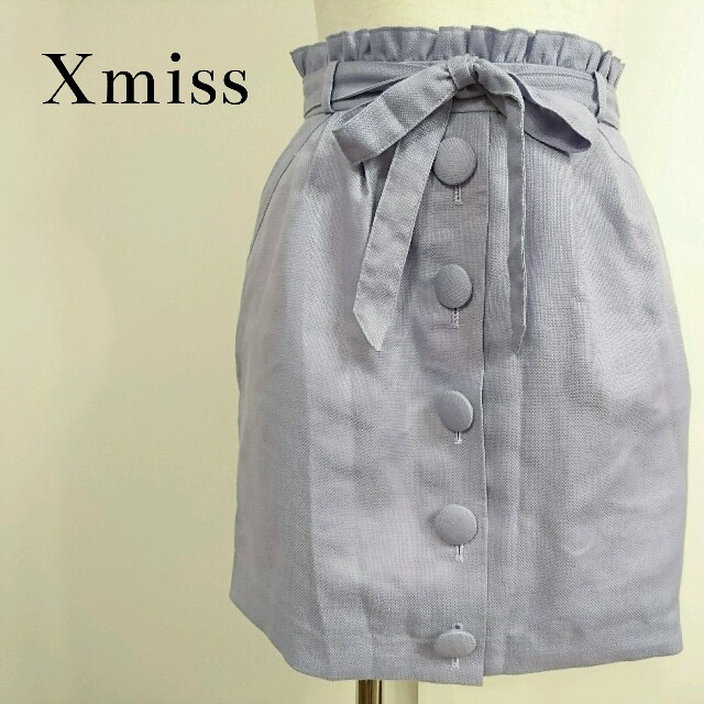 Xmiss(キスミス)の♥Xmiss♥リボン付タックスカート♥ レディースのスカート(ミニスカート)の商品写真