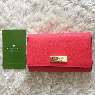 ケイトスペードニューヨーク(kate spade new york)の新品♬ ケイトスペード キーケース オレンジ♡(キーケース)