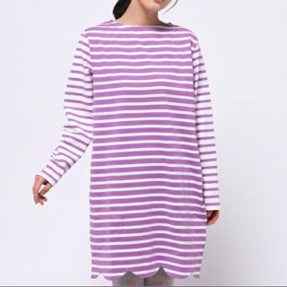 ドットアンドストライプスチャイルドウーマン(Dot&Stripes CHILDWOMAN)の最終値下げボーダーワンピース(ひざ丈ワンピース)