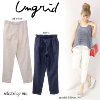 アングリッド(Ungrid)のungrid レースクロップドパンツ(カジュアルパンツ)