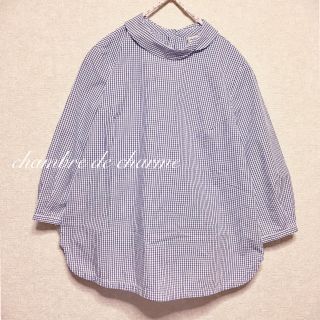 シャンブルドゥシャーム(chambre de charme)の格子柄プルオーバーブラウス(シャツ/ブラウス(長袖/七分))