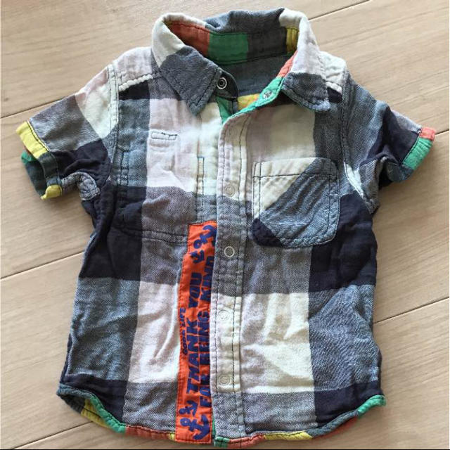 JUNK STORE(ジャンクストアー)のジャンクストア リバーシブル 半袖 シャツ 100cm キッズ/ベビー/マタニティのキッズ服男の子用(90cm~)(Tシャツ/カットソー)の商品写真