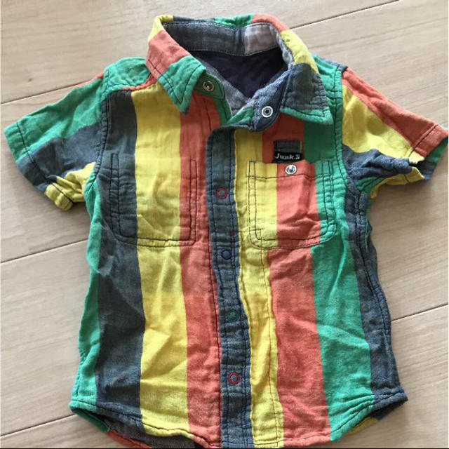 JUNK STORE(ジャンクストアー)のジャンクストア リバーシブル 半袖 シャツ 100cm キッズ/ベビー/マタニティのキッズ服男の子用(90cm~)(Tシャツ/カットソー)の商品写真