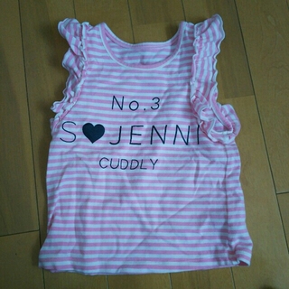 ジェニィ(JENNI)のジェニィ ピンクボーダー シャツ90(Tシャツ/カットソー)