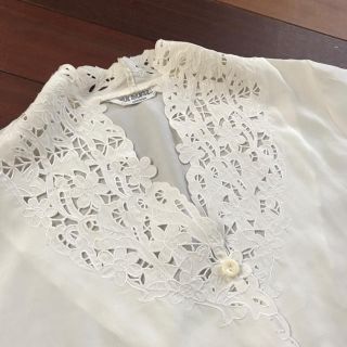 グリモワール(Grimoire)のレース 刺繍 ブラウス(シャツ/ブラウス(長袖/七分))