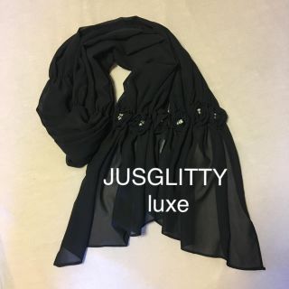 ジャスグリッティー(JUSGLITTY)のジャスグリッティー ルュクス シフォンストール 超美品(ストール/パシュミナ)