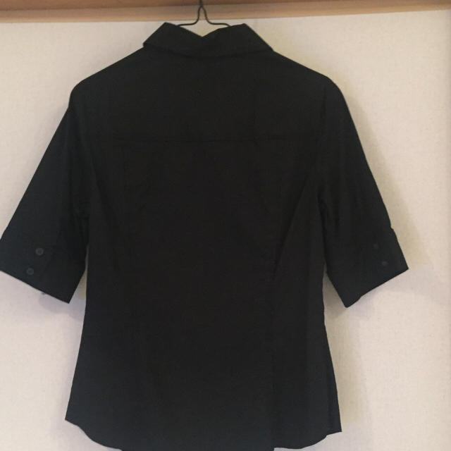 ZARA(ザラ)のZARA  レディース 半袖ブラウス  Lサイズ 黒 レディースのトップス(シャツ/ブラウス(半袖/袖なし))の商品写真