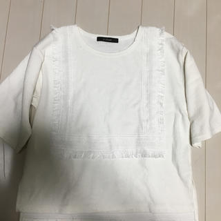 ダブルクローゼット(w closet)のフリンジトップス(カットソー(長袖/七分))