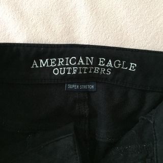 アメリカンイーグル(American Eagle)のアメリカンイーグル 黒ストレッチパンツ＆Gパン(スキニーパンツ)