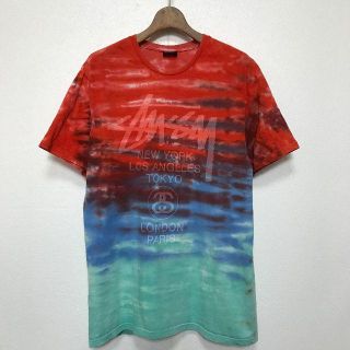 ステューシー(STUSSY)の「STUSSY」マーブリングカラープリントTシャツ(Tシャツ/カットソー(半袖/袖なし))