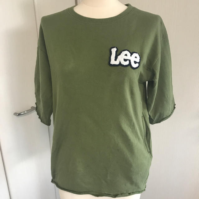 Lee(リー)のLee ロゴ半袖トレーナー トップス  カーキ レディースのトップス(カットソー(半袖/袖なし))の商品写真