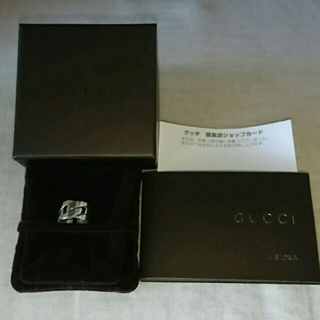 Gucci(グッチ)の期間限定お値引き中！！美品 GUCCI グッチ シルバーリング ＃10 レディースのアクセサリー(リング(指輪))の商品写真