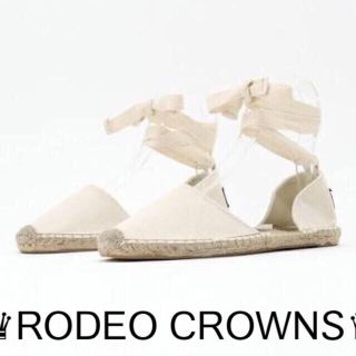 ロデオクラウンズ(RODEO CROWNS)の送込♡レースアップエスパ(サンダル)