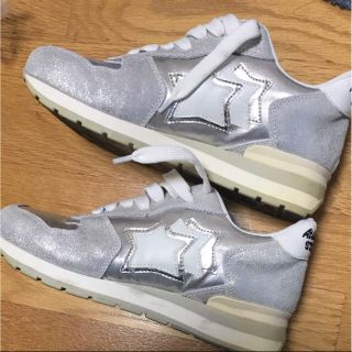 ゴールデングース(GOLDEN GOOSE)のアトランティックスターズ スニーカー シルバー 星(スニーカー)