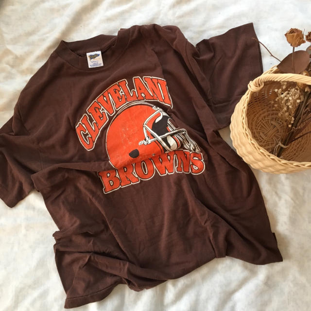 Santa Monica(サンタモニカ)のvintage Tシャツ ビンテージ 古着 ブラウン レディースのトップス(Tシャツ(半袖/袖なし))の商品写真