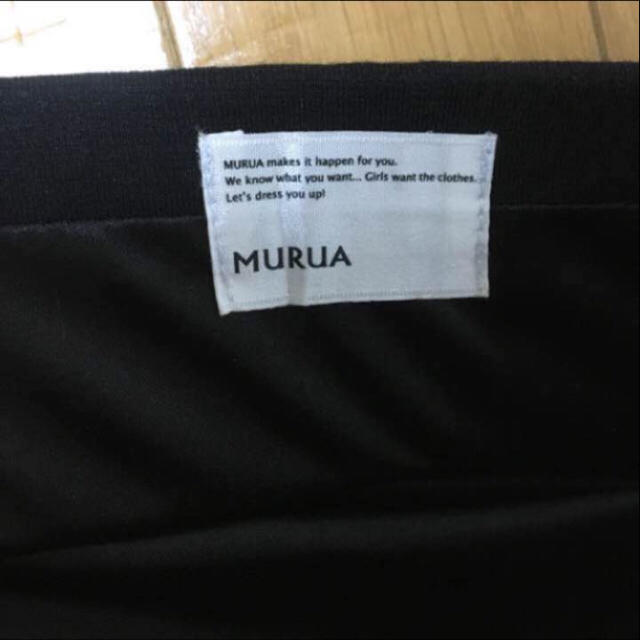 MURUA(ムルーア)の最終値引き♡【新品未使用】MURUAスカート 黒 タイトミニ 美品 レディースのスカート(ミニスカート)の商品写真
