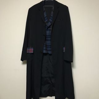 ヨウジヤマモト(Yohji Yamamoto)の美品 Yohji Yamamoto 08aw ウールギャバ ロングジャケット(チェスターコート)