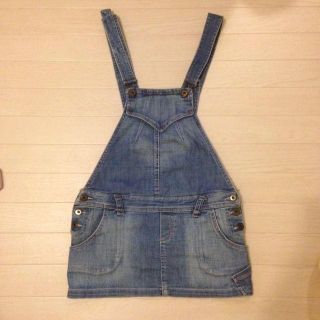 ザラ(ZARA)のデニム サロペットスカート(サロペット/オーバーオール)