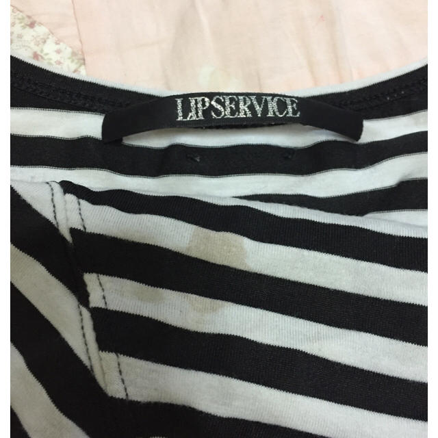 LIP SERVICE(リップサービス)の◆LIPSERVICE◆リップサービス◆ゼブラ柄◆ボーダー◆Tシャツ レディースのトップス(Tシャツ(半袖/袖なし))の商品写真